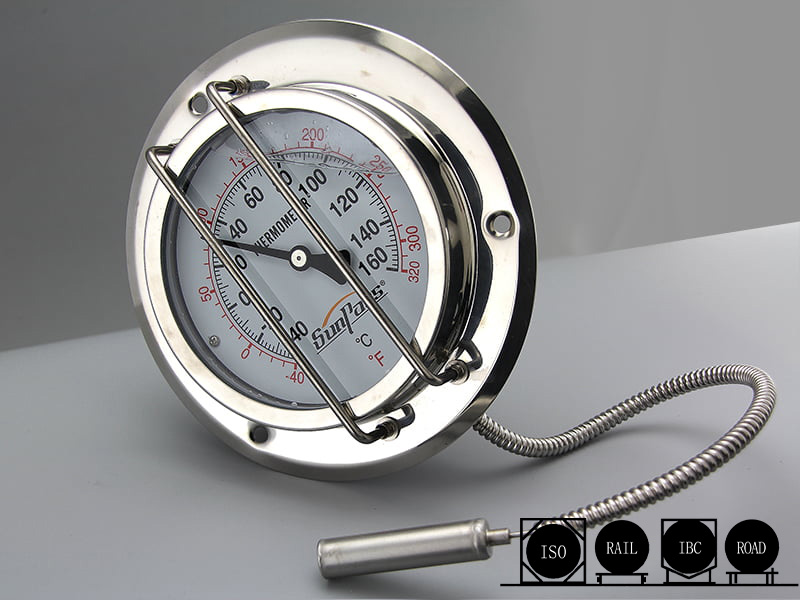 Kollisionssicheres Kapillarthermometer mit Bodenmontage: Verbesserte Sicherheit und Präzision für kritische Temperaturmessungen